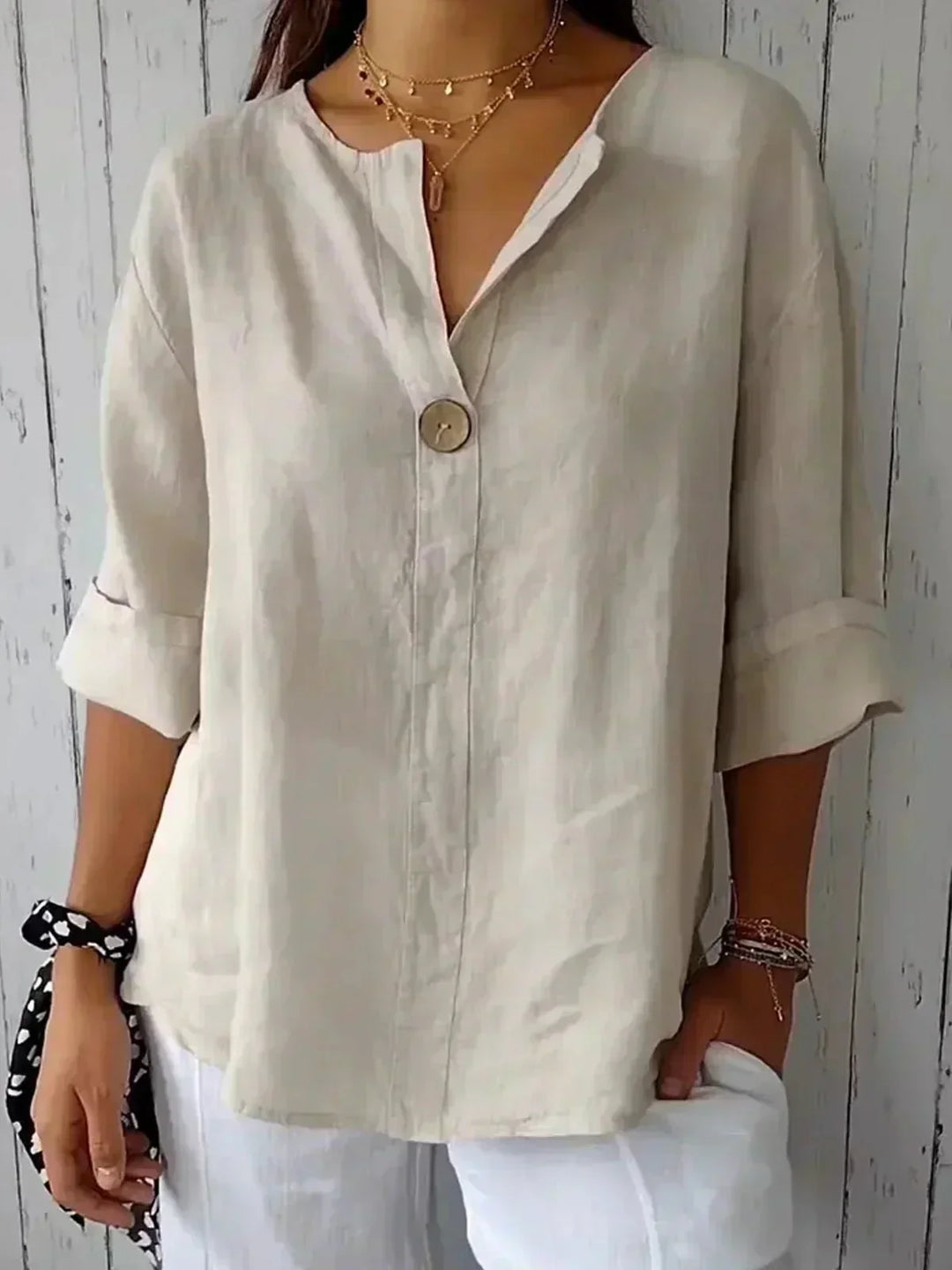 Zamma | Top V-Hals Relaxed