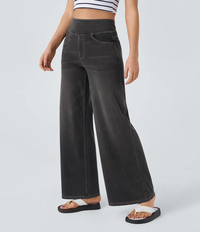 Solène - Jeans met Wijde Pijpen Relaxed Fit