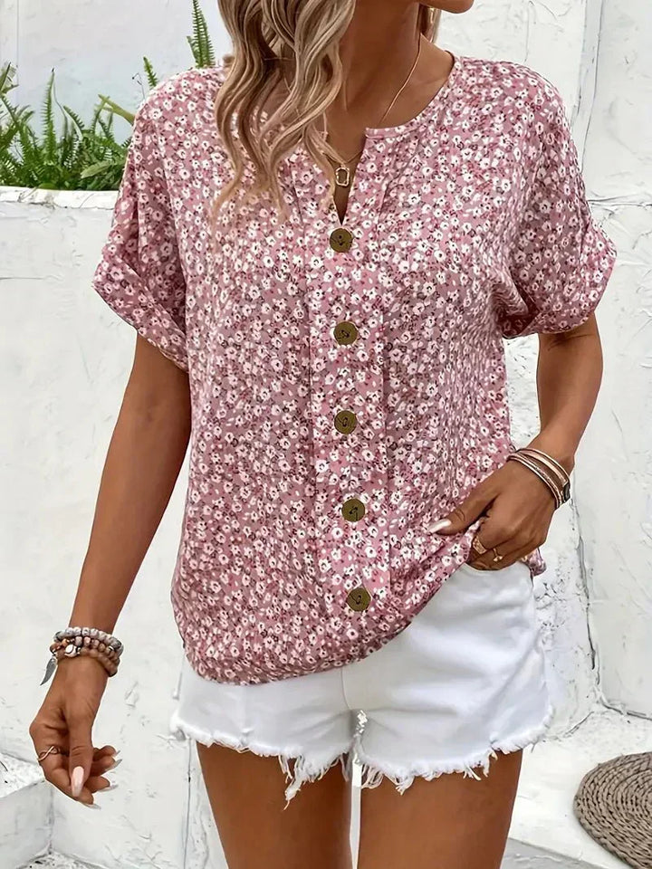 Wolena | Bloemenblouse Notch