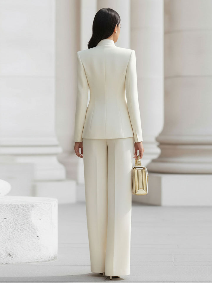 Christina - Compleet Elegante in Crème met Gouden Accenten