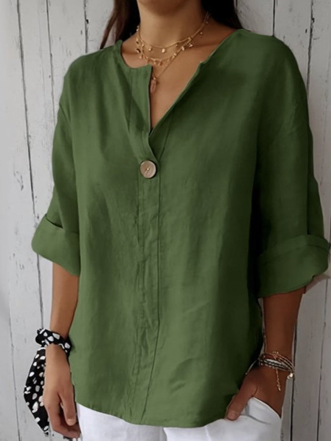 Zamma | Top V-Hals Relaxed