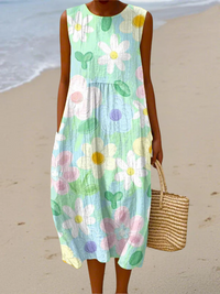 Erin™ midi-jurk met pastelkleurige bloemen