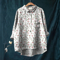 Elise™ | Tijdloze Linnen Shirt met Print