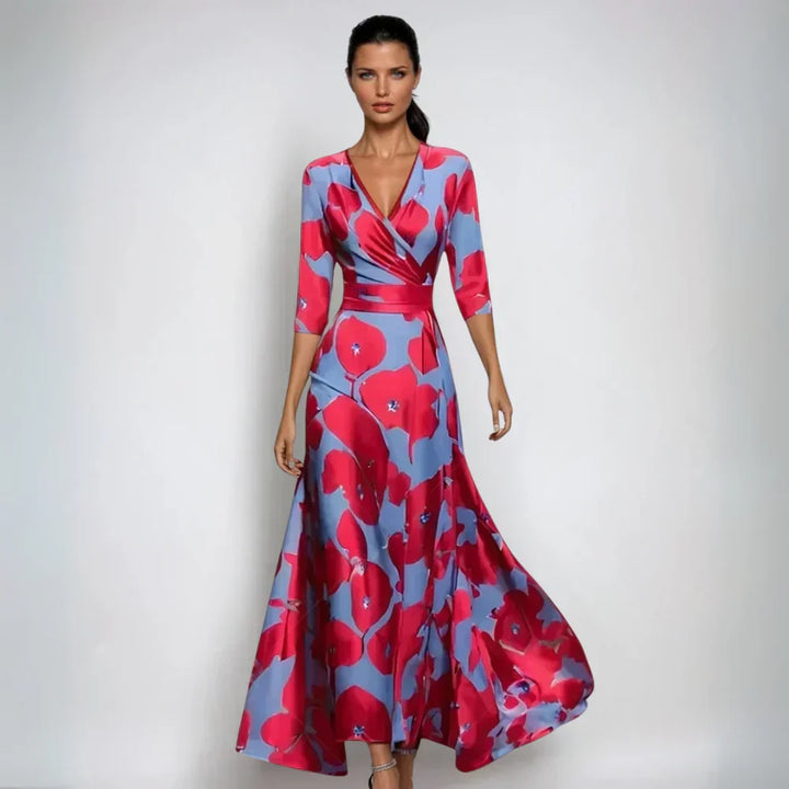 Eliana™ | Elegante A-Lijn Bloemenjurk