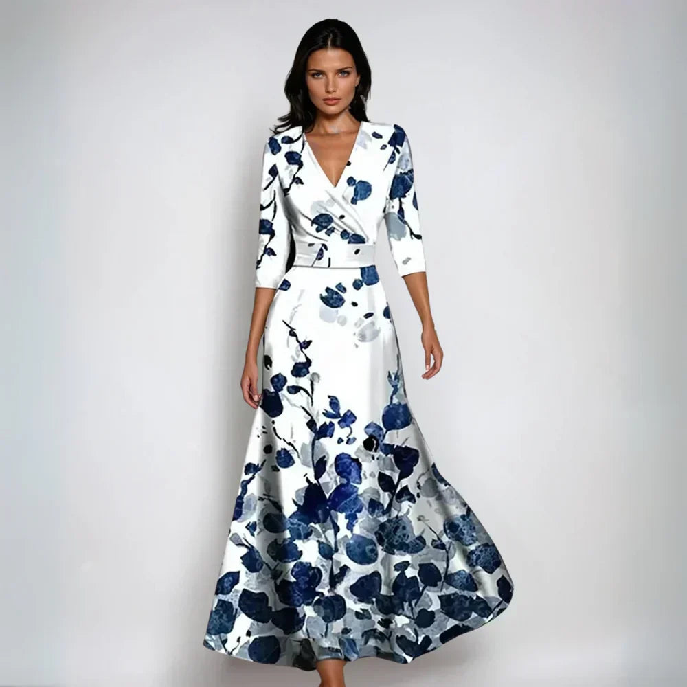 Eliana™ | Elegante A-Lijn Bloemenjurk