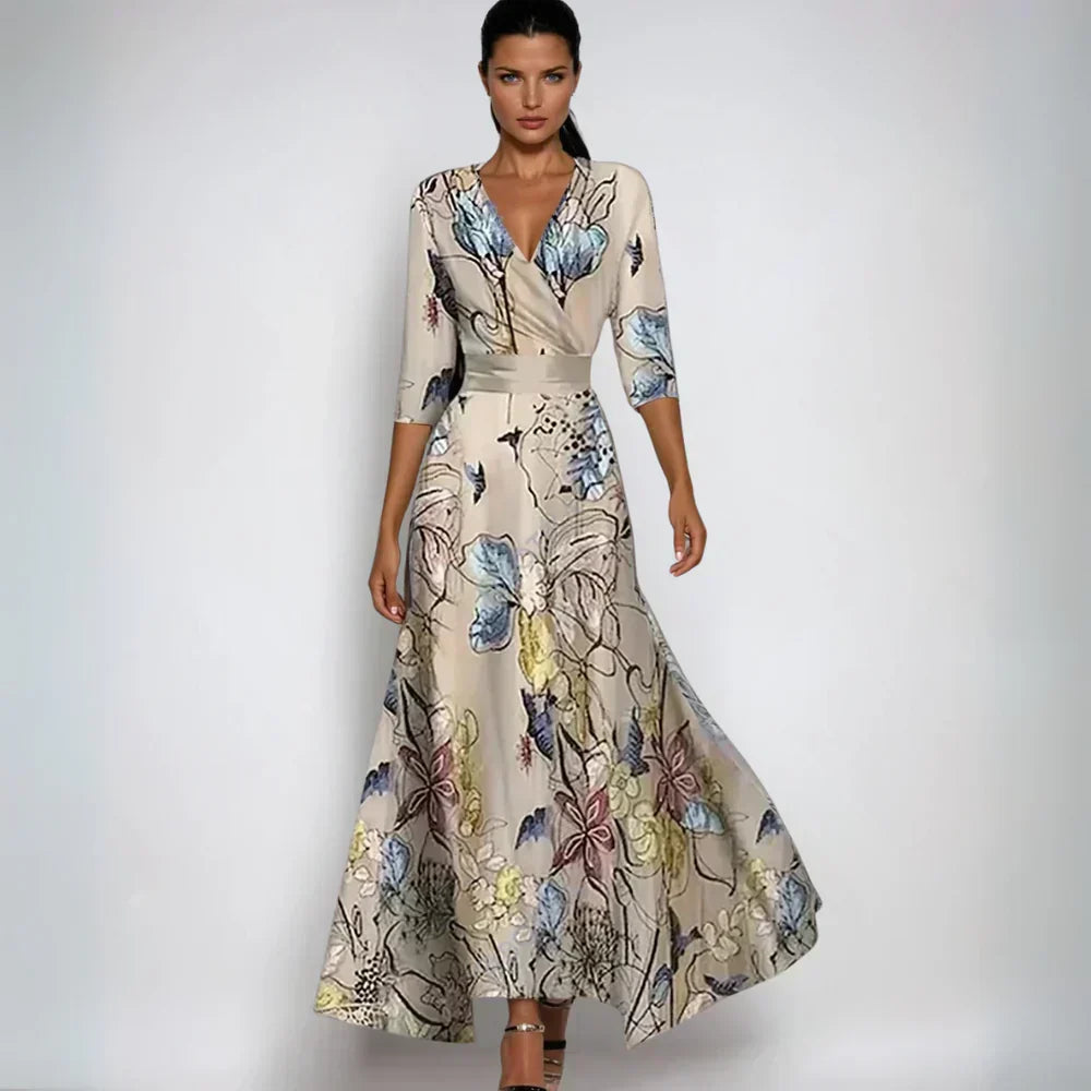 Eliana™ | Elegante A-Lijn Bloemenjurk