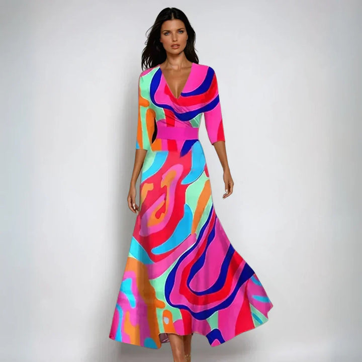 Eliana™ | Elegante A-Lijn Bloemenjurk