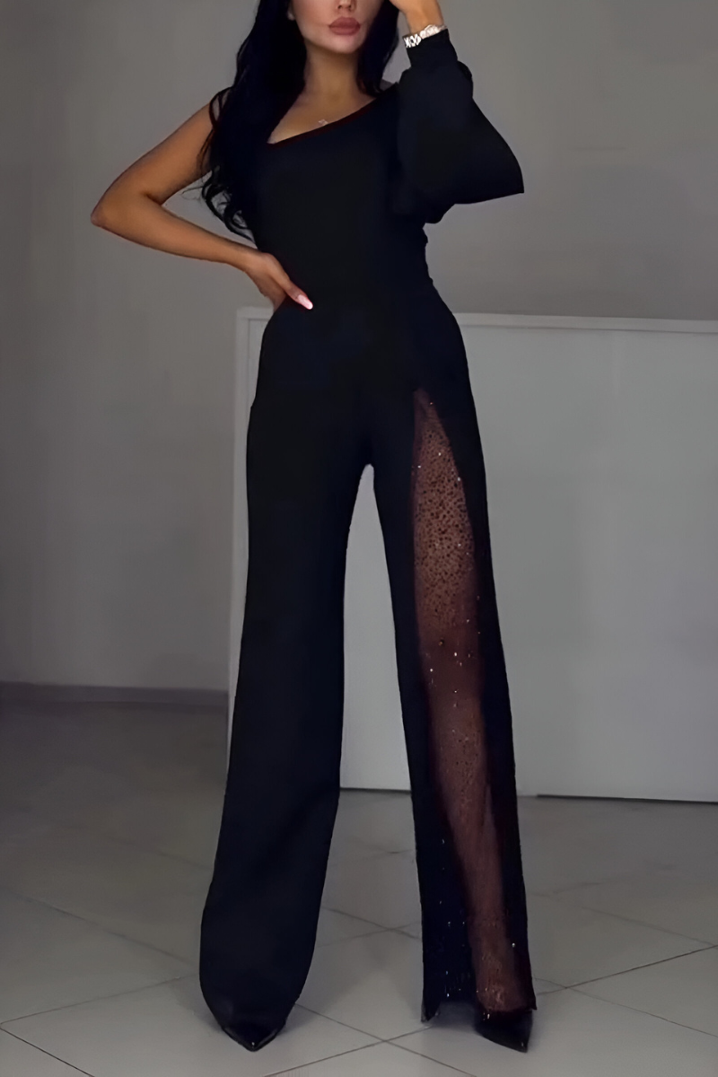 Ines - Moderne jumpsuit met wijde benen