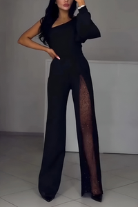 Ines - Moderne jumpsuit met wijde benen