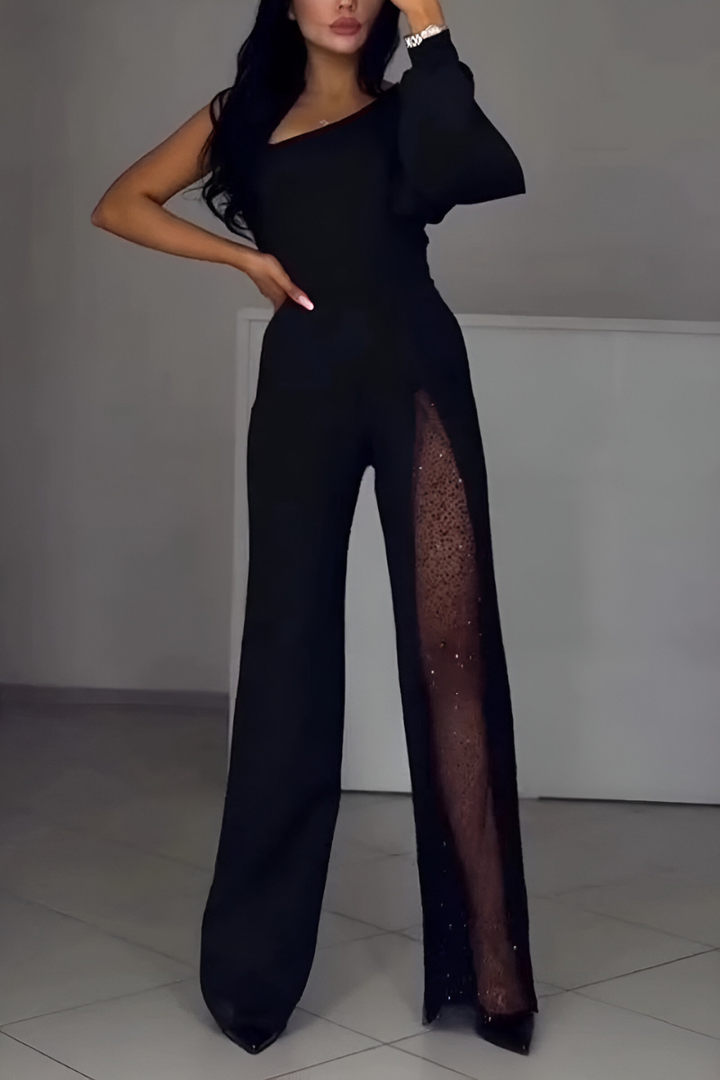 Ines - Moderne jumpsuit met wijde benen