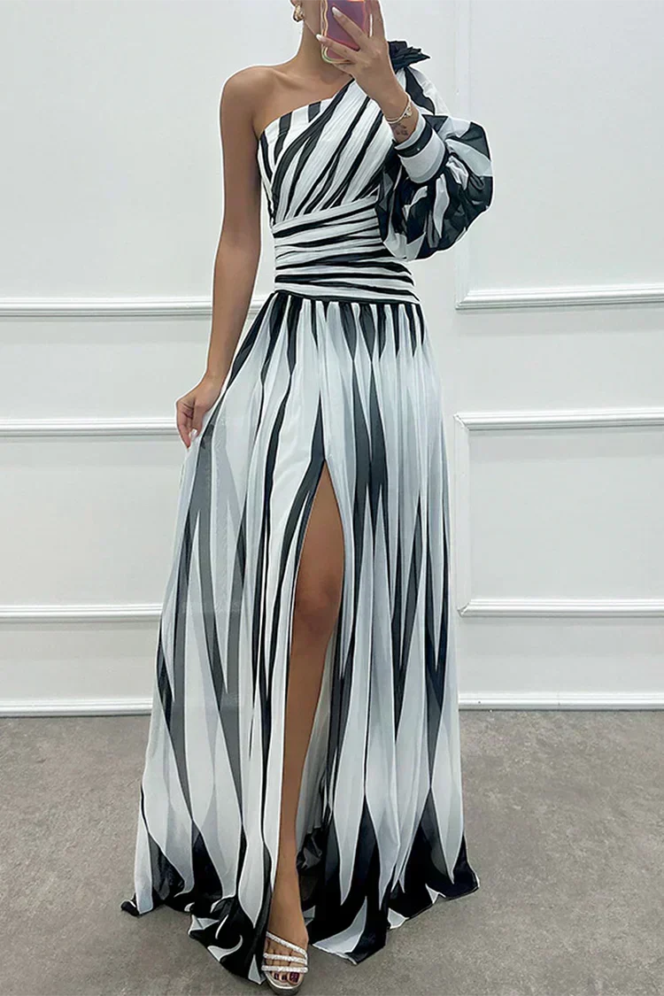 Hazel™ | Elegante Maxi Jurk met Off-Shoulder