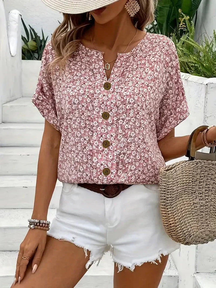 Wolena | Bloemenblouse Notch