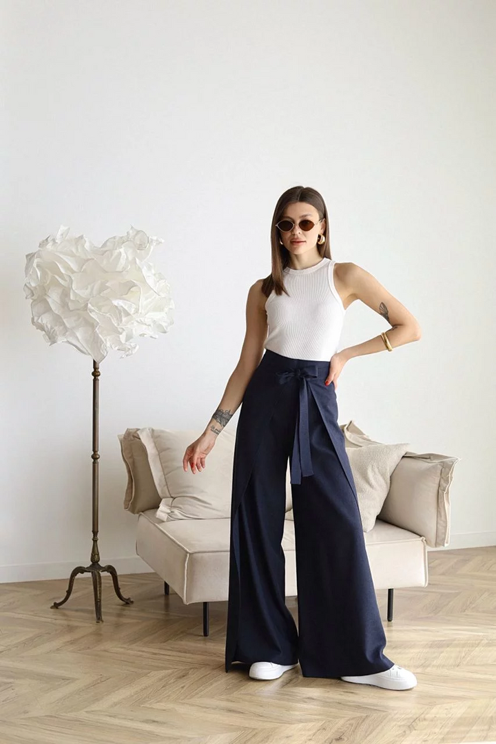 ARIANE – BREDE LINEN BROEKEN VOOR VROUWEN