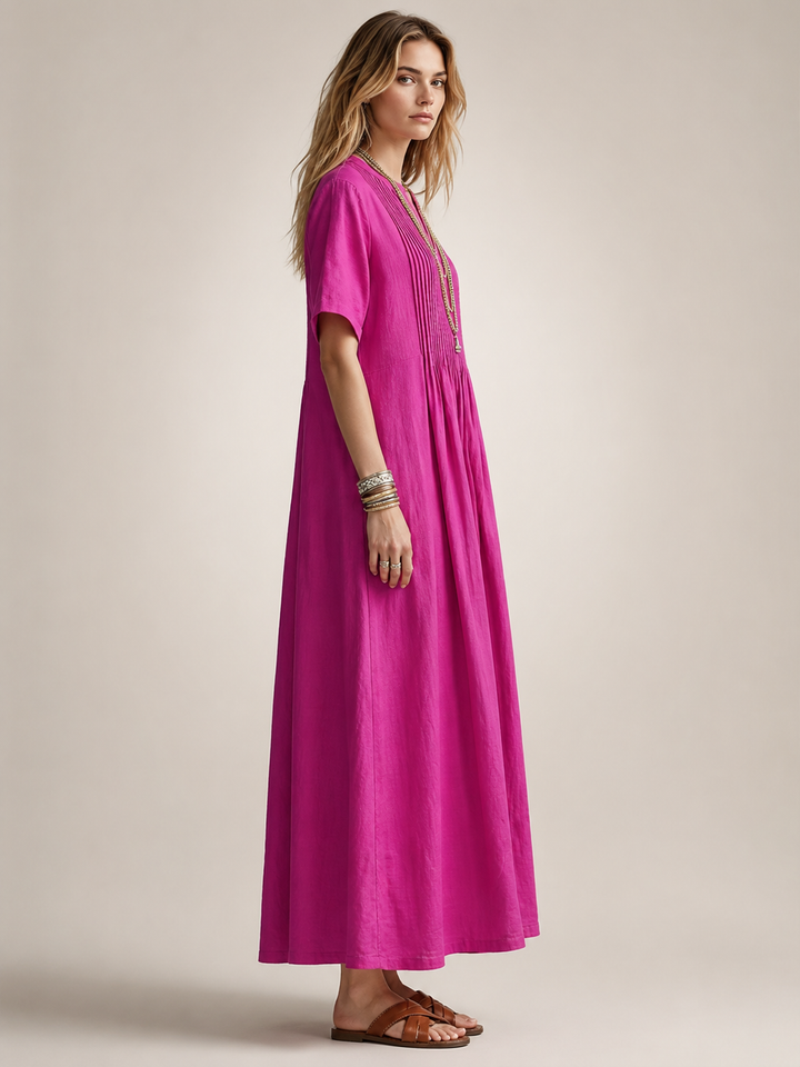 Antje | Elegante Plisseekleed