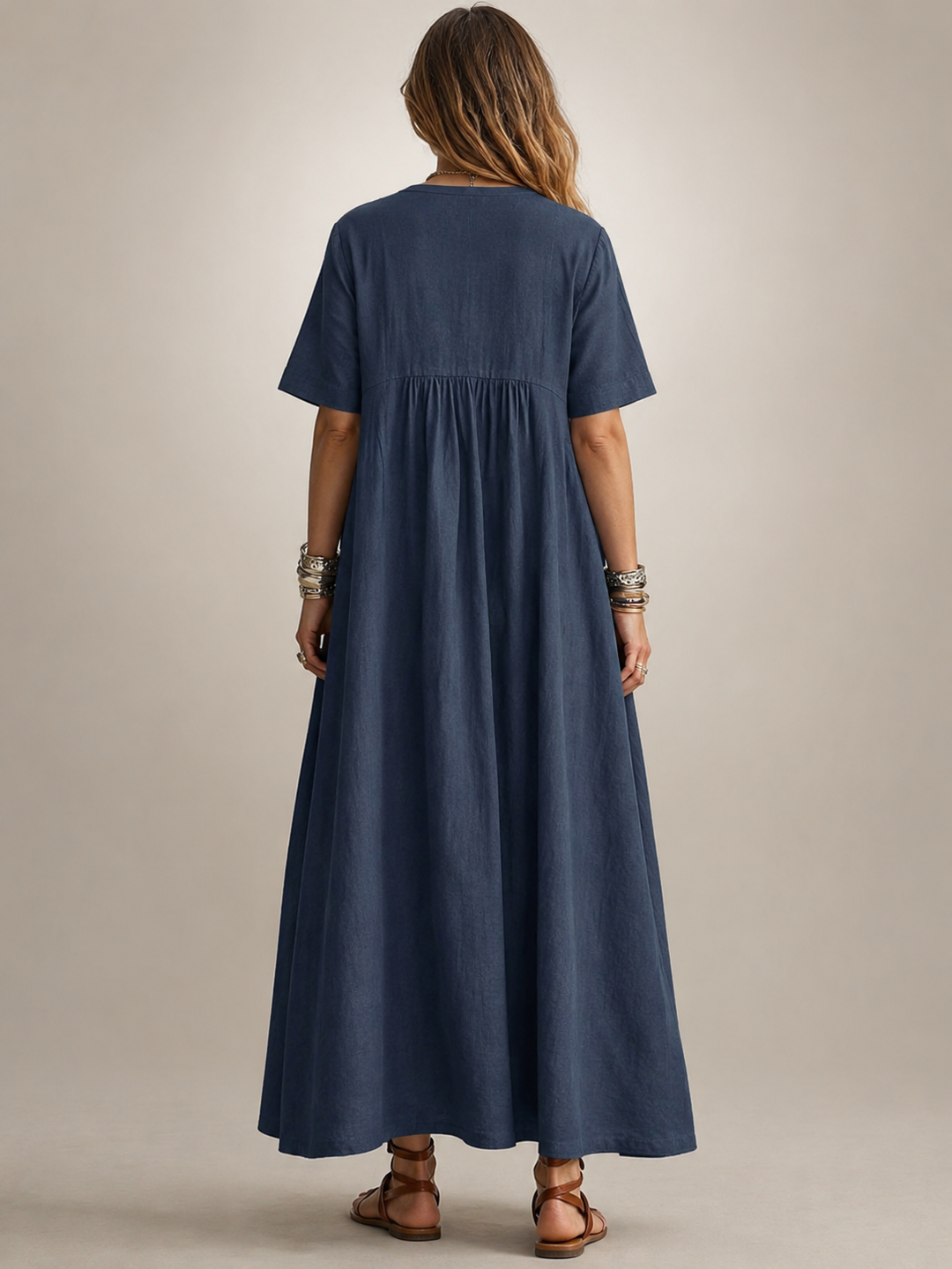 Antje | Elegante Plisseekleed