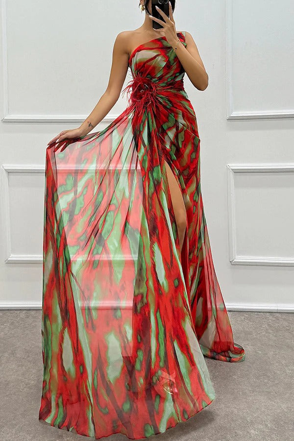 Mia™ | Vibrant Draped Jurk
