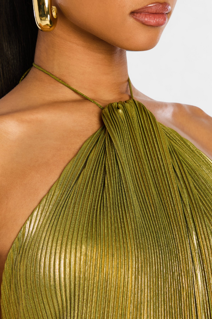 La Scintilla | Maxi Jurk Gouden Glans