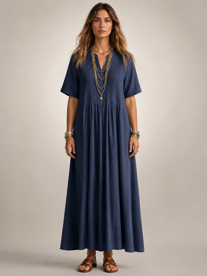 Antje | Elegante Plisseekleed