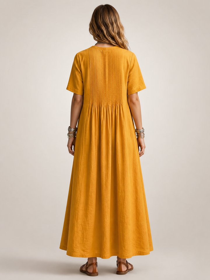 Antje | Elegante Plisseekleed