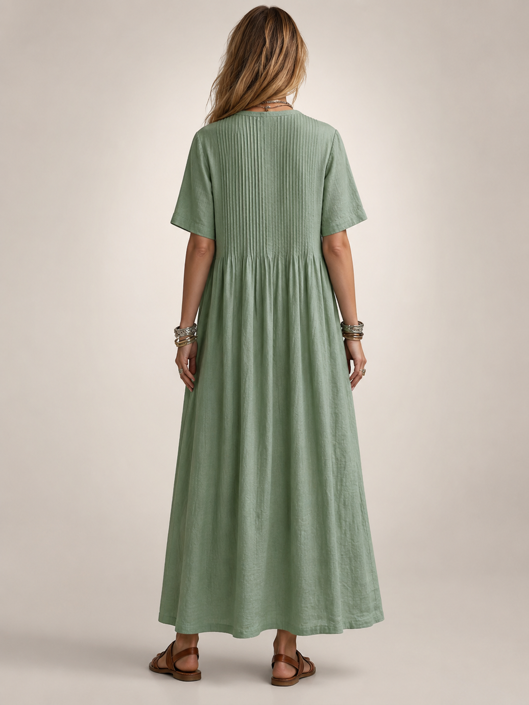 Antje | Elegante Plisseekleed