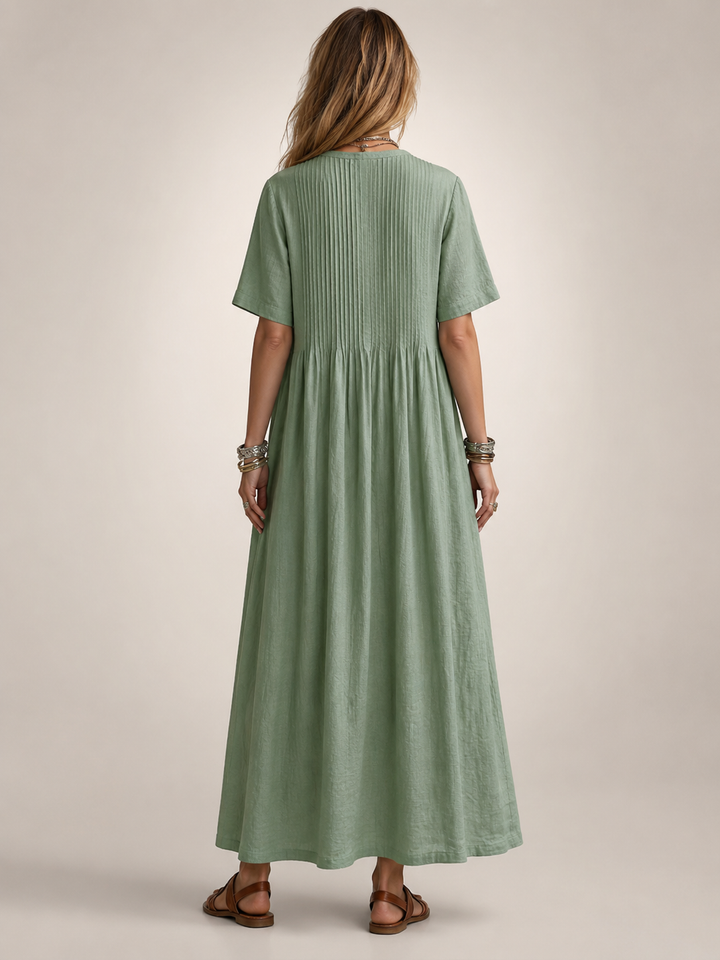 Antje | Elegante Plisseekleed