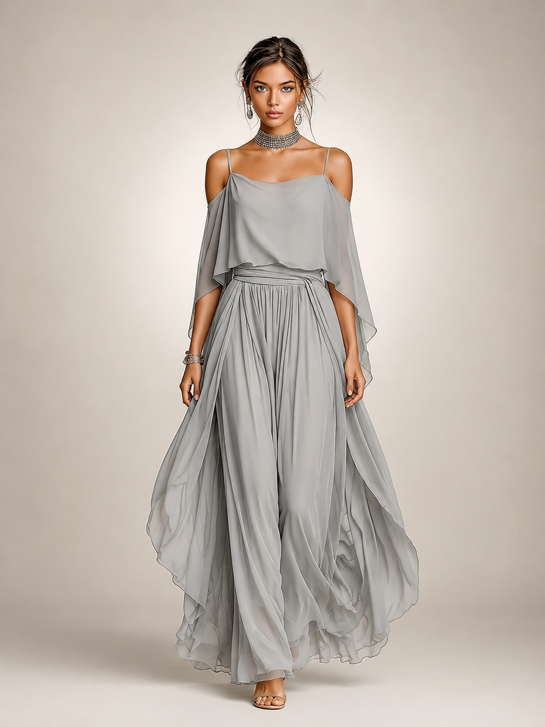 Felicitas | Elegante Chiffon-Set