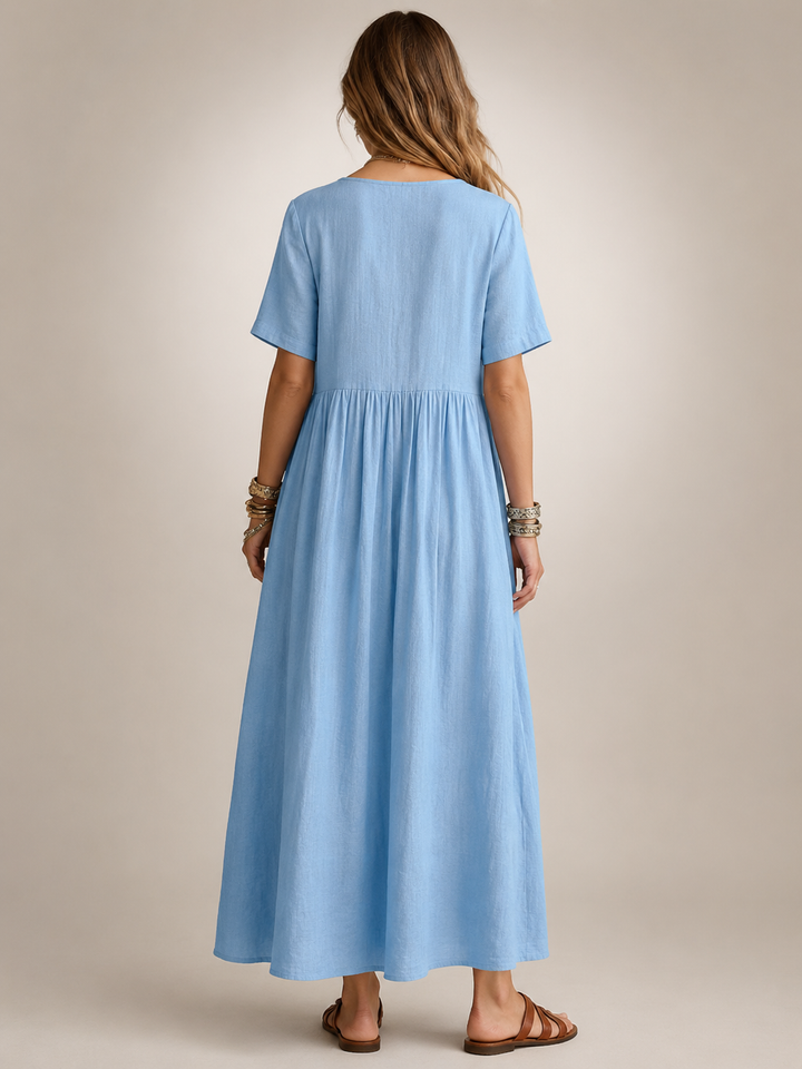 Antje | Elegante Plisseekleed