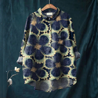 Soleil™ | Tijdloze Linnen Blouse met Print