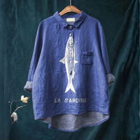 Lily | Grafische T-shirt Sardine