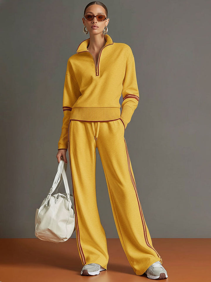 Marietta – blouse en broek met wijde pijpen