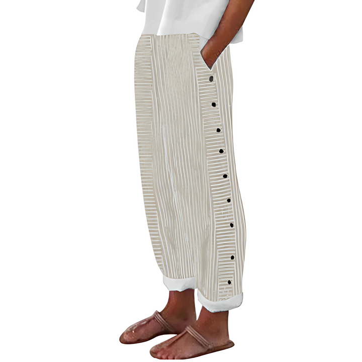 Dagny | Elegante Gestreepte Zomerbroeken