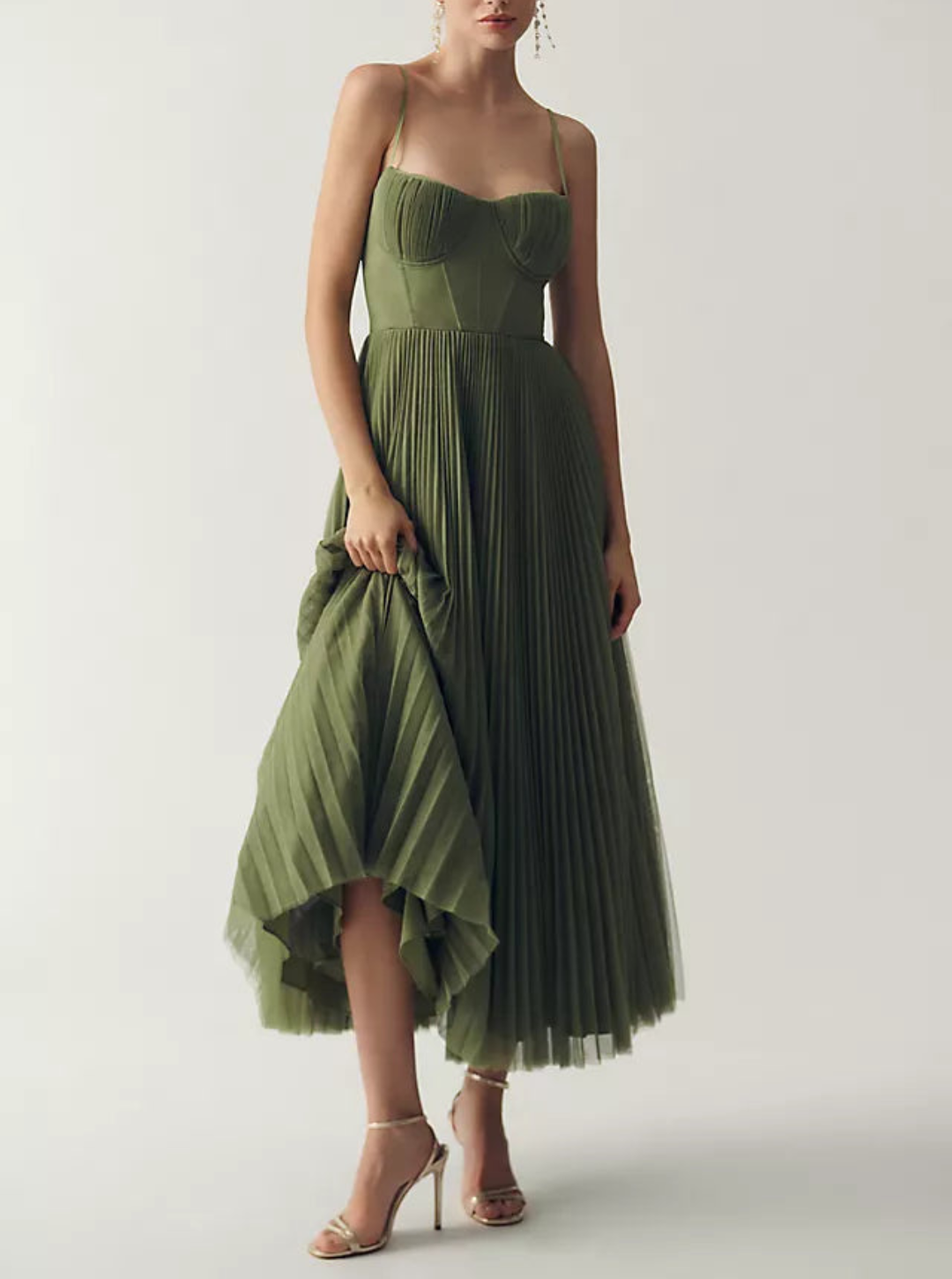 La Scintilla | Elegant gedrapeerde tulle jurk