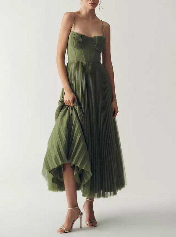 La Scintilla | Elegant gedrapeerde tulle jurk