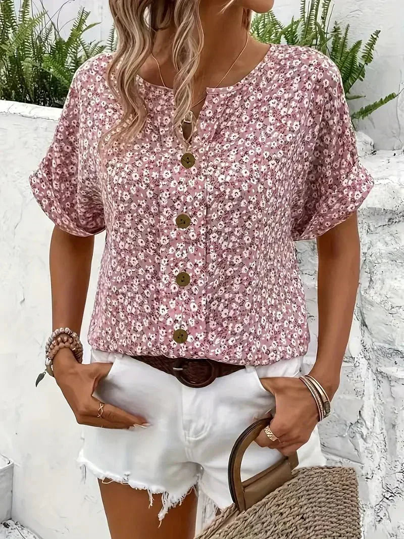 Wolena | Bloemenblouse Notch
