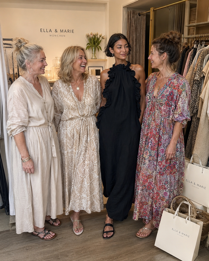 Helene | Mouwloze Linnen Maxijurk met Rimpels
