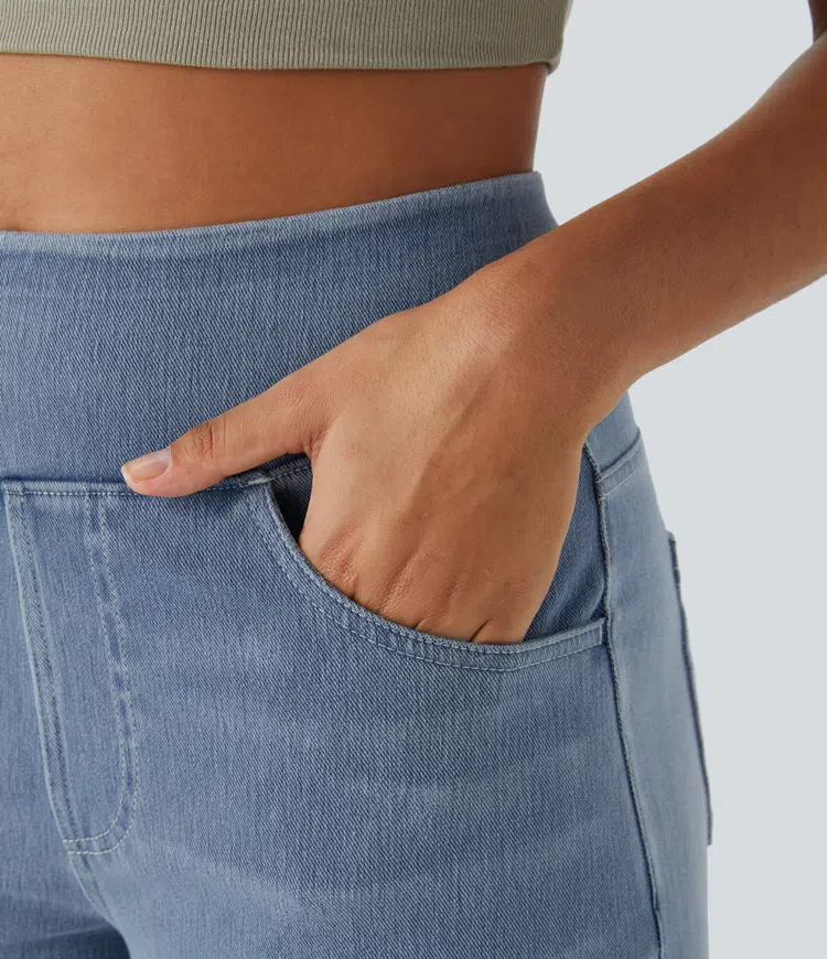 Solène - Jeans met Wijde Pijpen Relaxed Fit