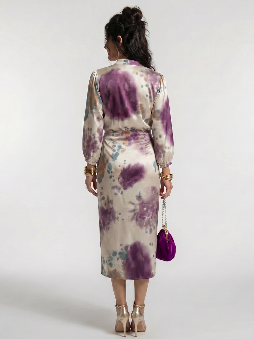 Marlies | Wickelmidikleed met Bindgordel