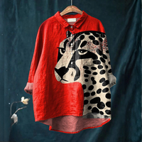 Nala | Overhemd met Gedurfde Luipaardprint