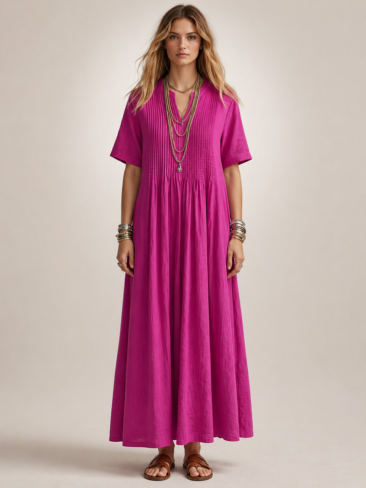 Antje | Elegante Plisseekleed