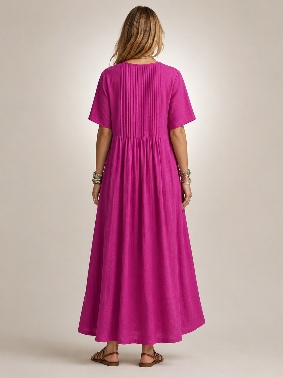 Antje | Elegante Plisseekleed
