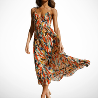 La Scintilla | Midi Jurk in Stralende Kleur