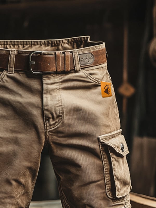 Cazel | Vintage cargo short met meerdere zakken