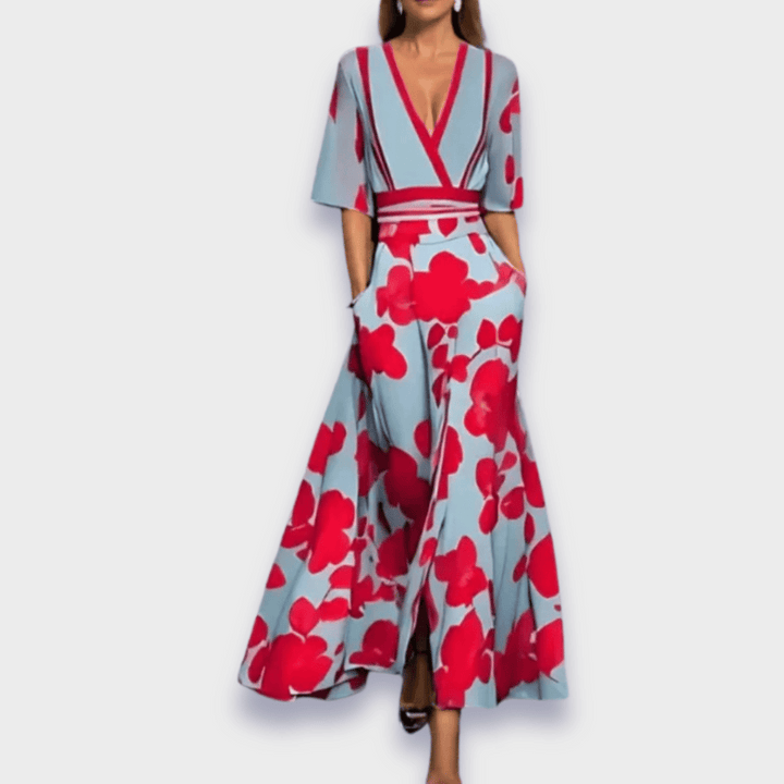 Eliana™ | Elegante A-Lijn Bloemenjurk