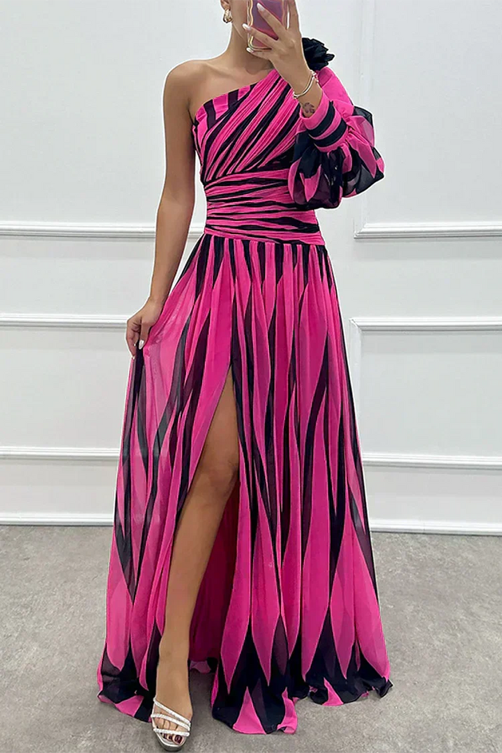 Hazel™ | Elegante Maxi Jurk met Off-Shoulder