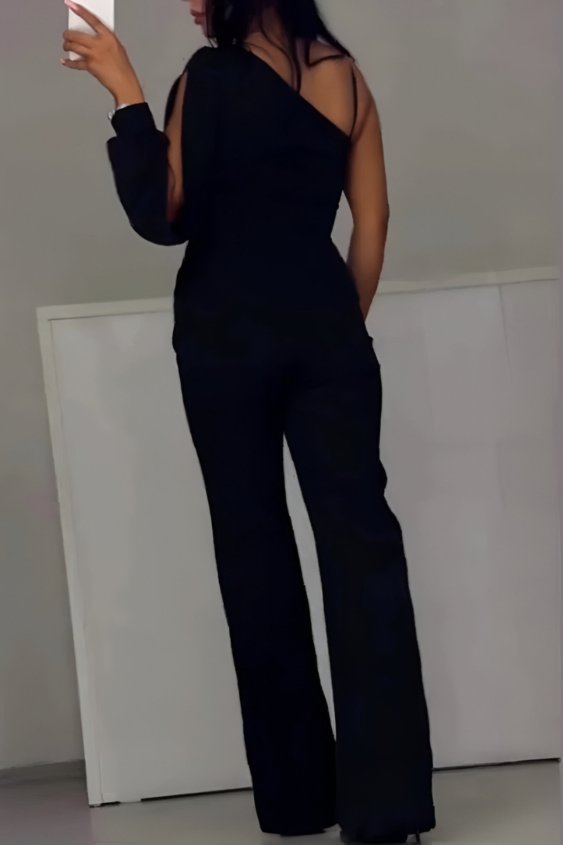Ines - Moderne jumpsuit met wijde benen