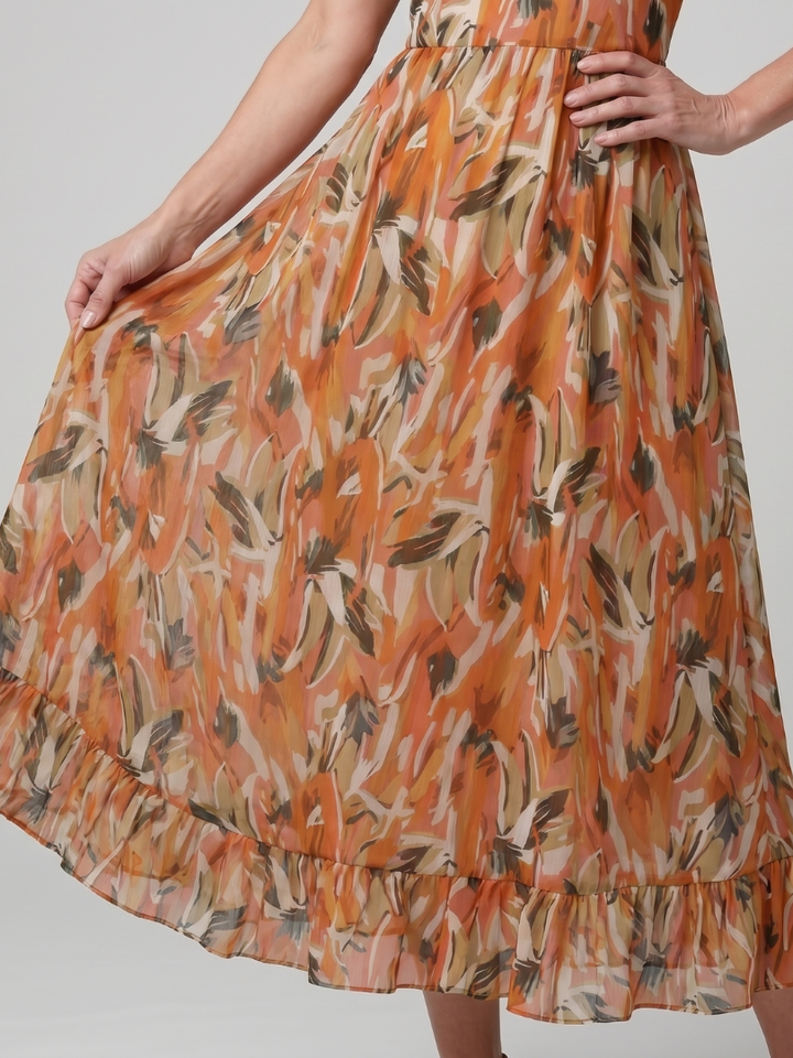 Dorothea | Midikleed met Spaghettibandjes