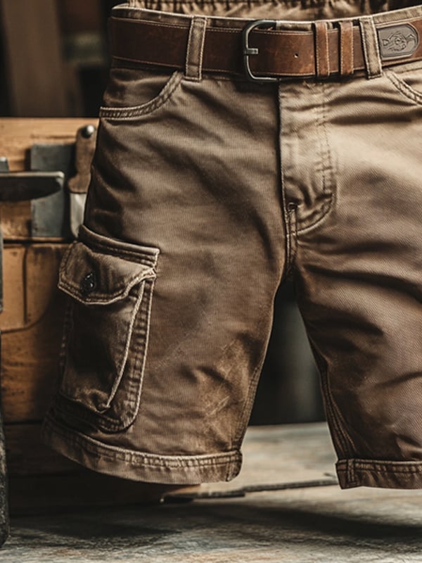 Cazel | Vintage cargo short met meerdere zakken
