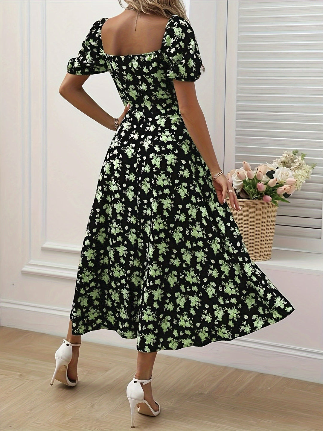 La Scintilla | Elegante Bloemenjurk Chloé