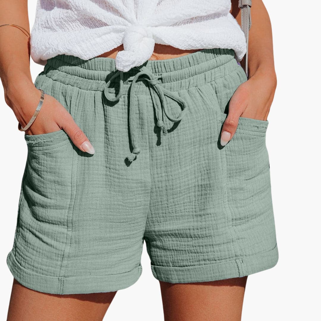 Emma | Casual Korte Broeken met Elegante Touwtjes