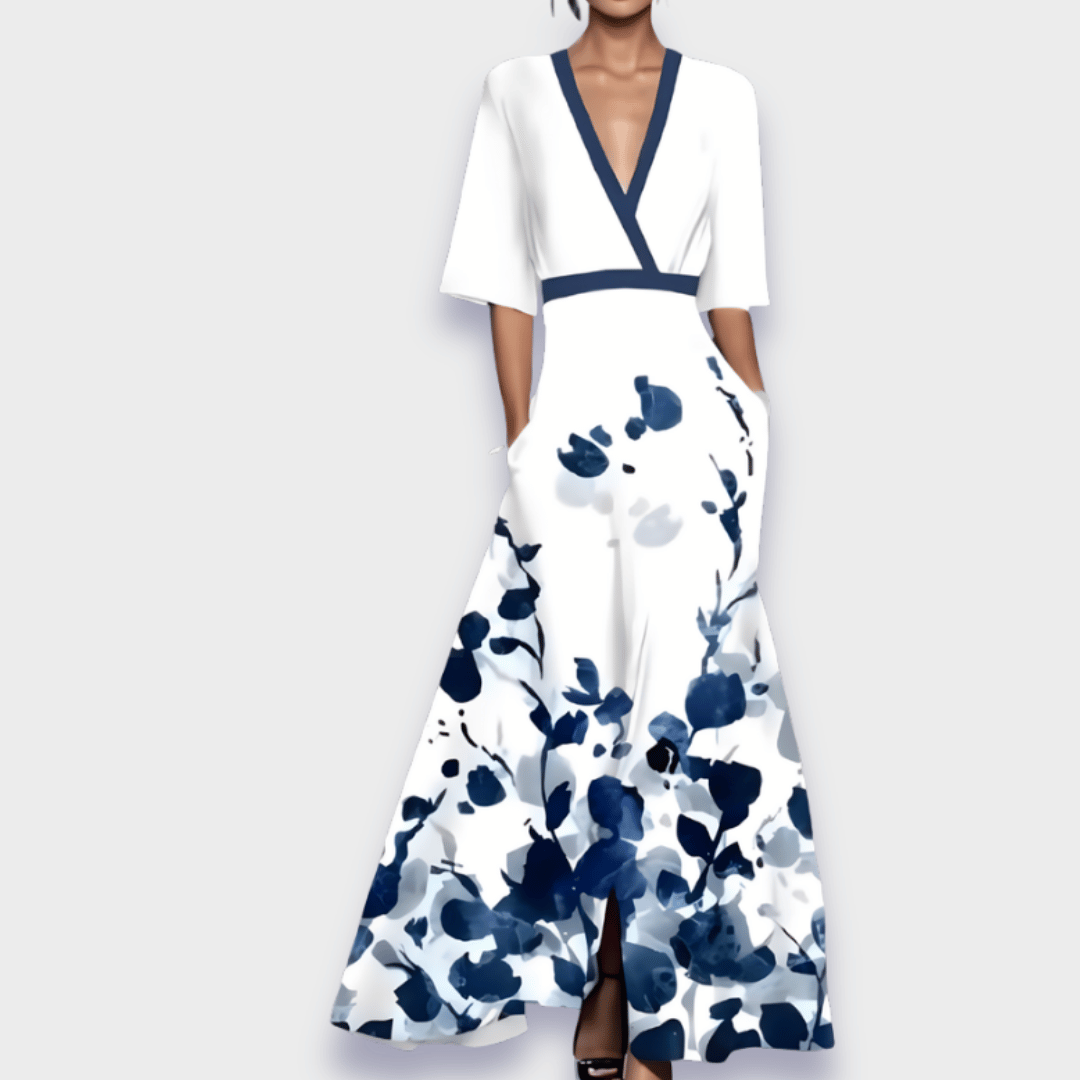 Eliana™ | Elegante A-Lijn Bloemenjurk